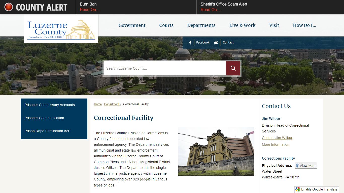 Correctional Facility | Luzerne County, PA