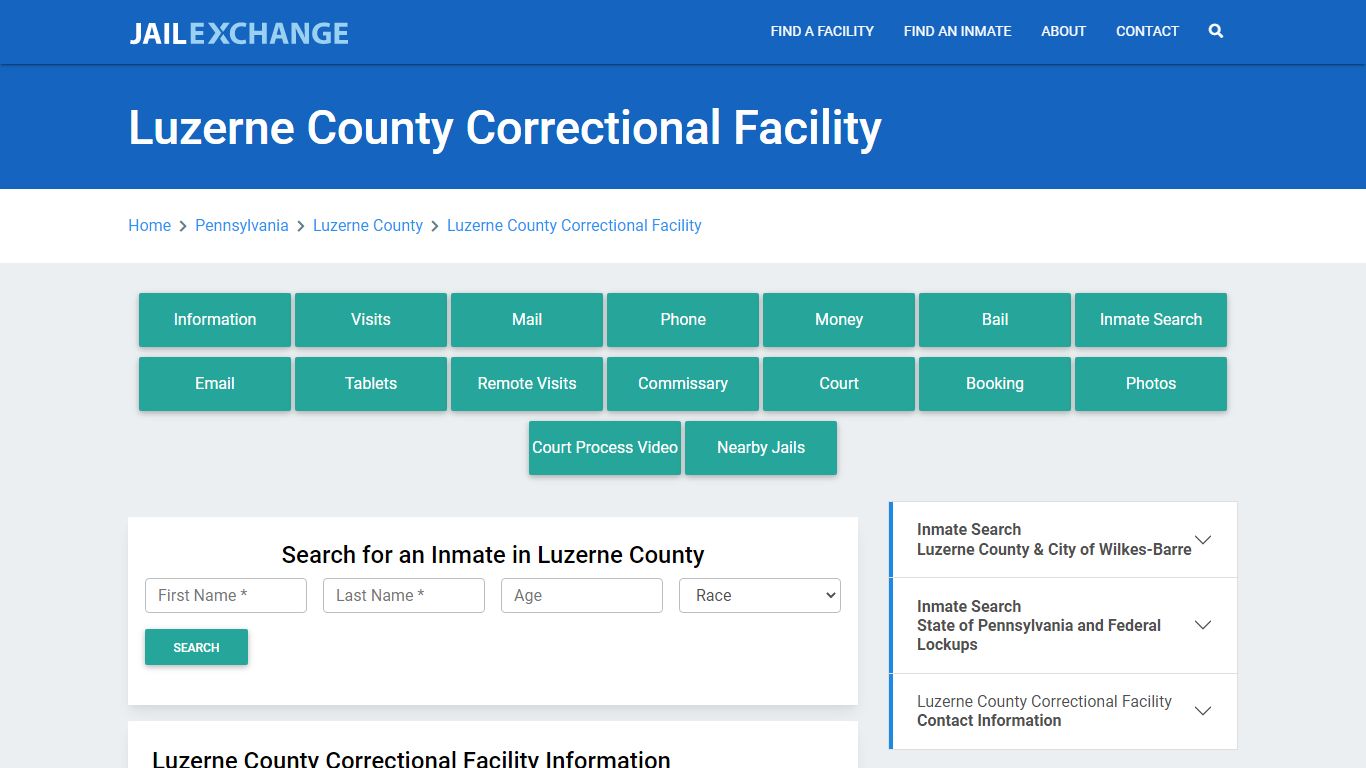 Luzerne County Correctional Facility - Jail Exchange